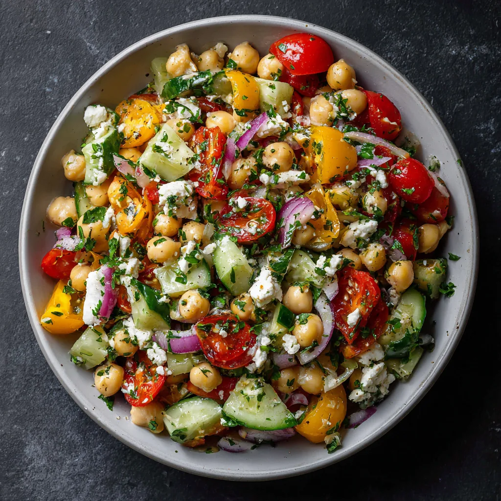 Mediterranean Chickpea Salad Recipe