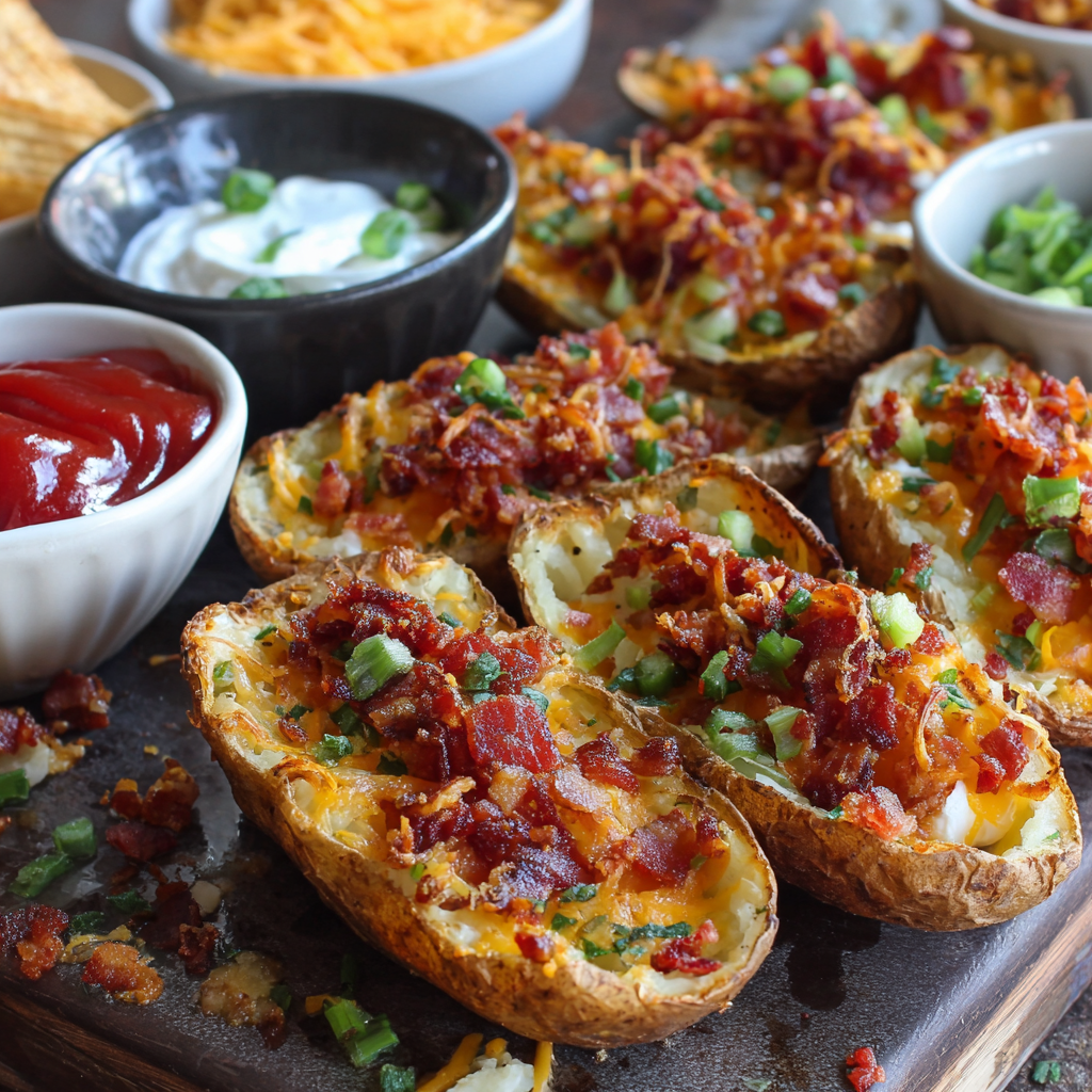 Loaded Baked Potato Skins Recipe