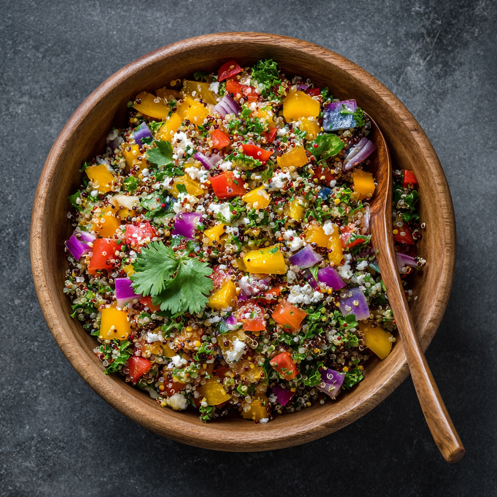 Quinoa Rainbow Salad Recipe - Recipe Image