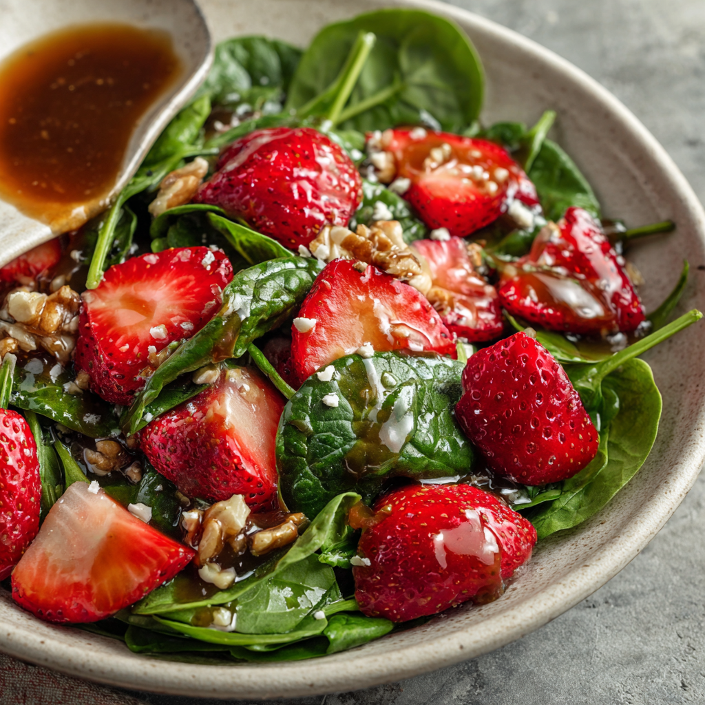 Strawberry Spinach Salad Recipe - Recipe Image