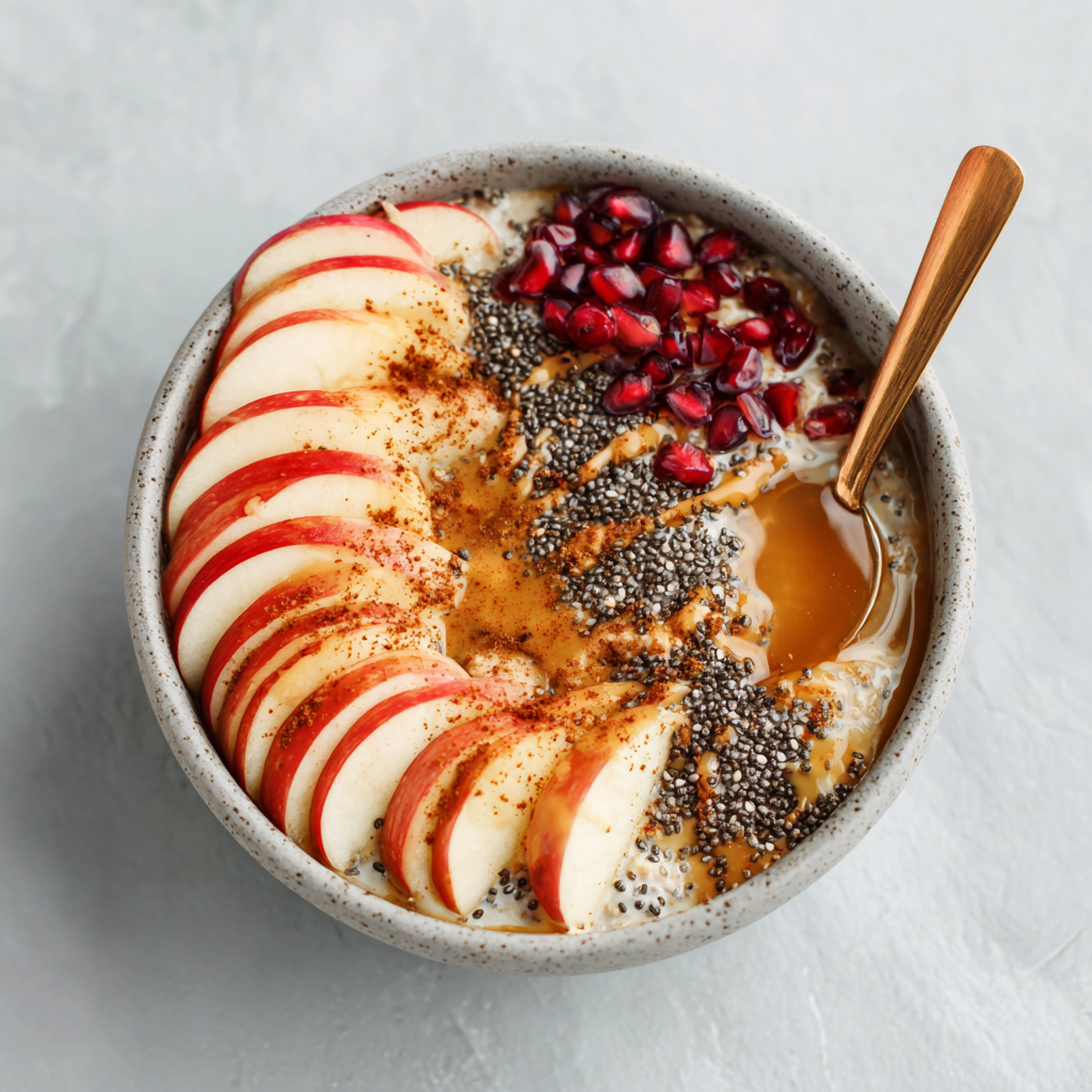 Apple Cinnamon Honey Chia Bowl Recipe - Recipe Image