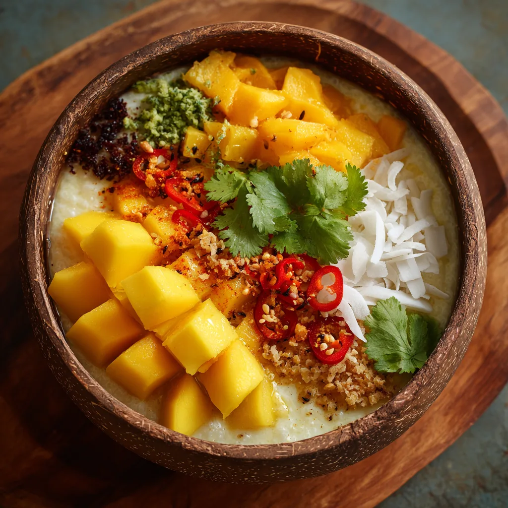 Coconut Mango Chili Sweet Bowl Recipe 2 Coconut Mango Chili Sweet Bowl Recipe - Recipe Image