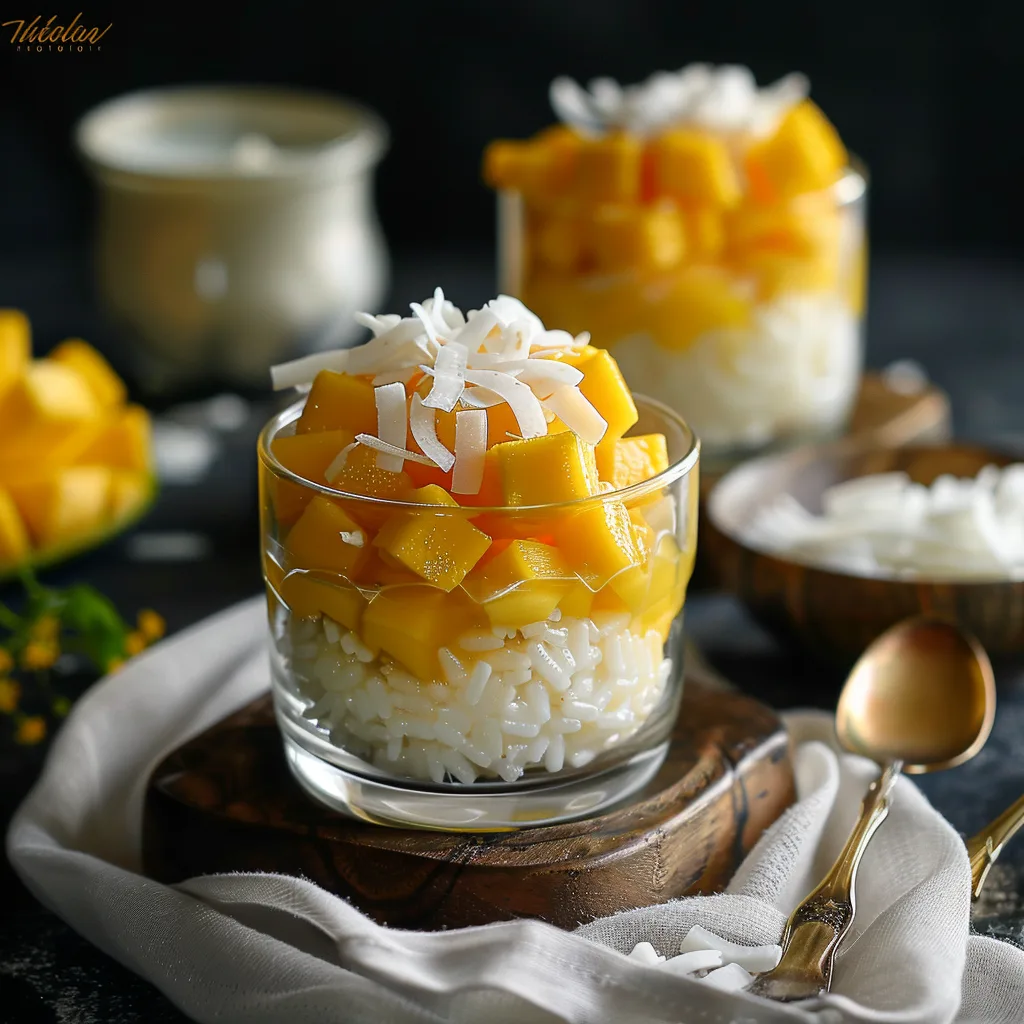 Mango Coconut Rice Dessert Cups Recipe - Recipe Image