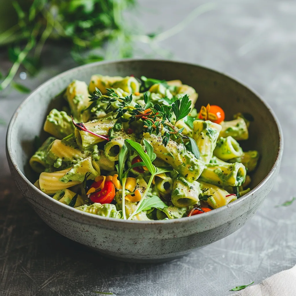 Creamy Avocado Pasta Salad Recipe - Recipe Image
