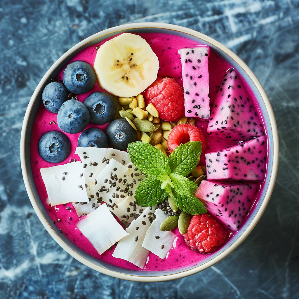 Tropical Dragon Fruit Coconut Bowl Recipe 2 Tropical Dragon Fruit Coconut Bowl Recipe - Recipe Image