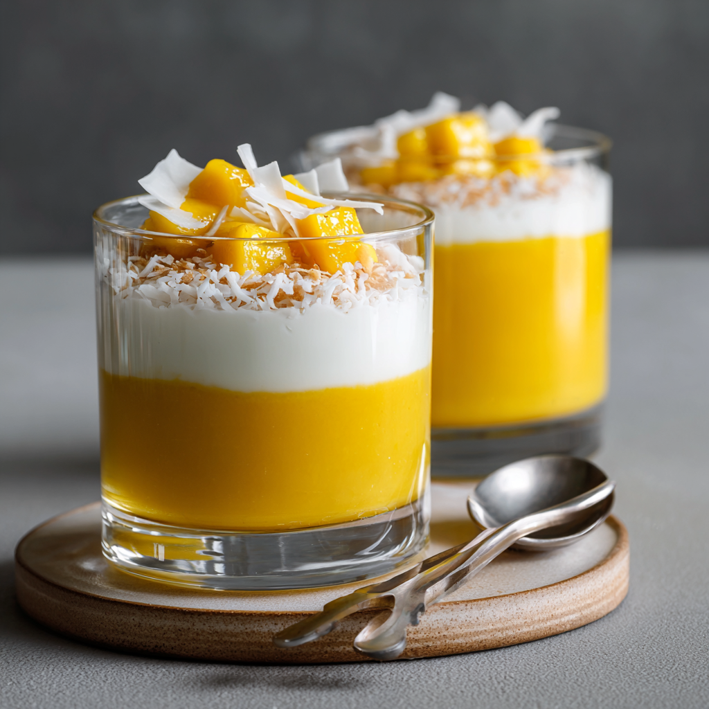 Mango Coconut Transparent Verrine Recipe 2 Mango Coconut Transparent Verrine Recipe - Recipe Image