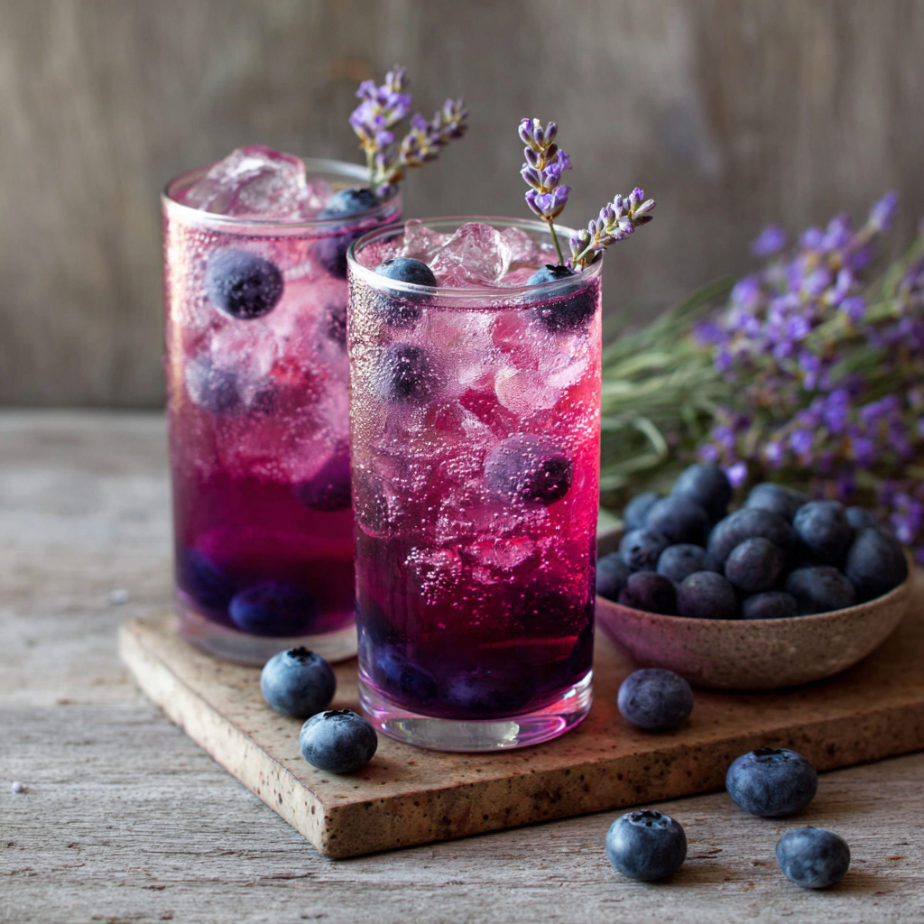 Blueberry Lavender Fizz Recipe - Recipe Image