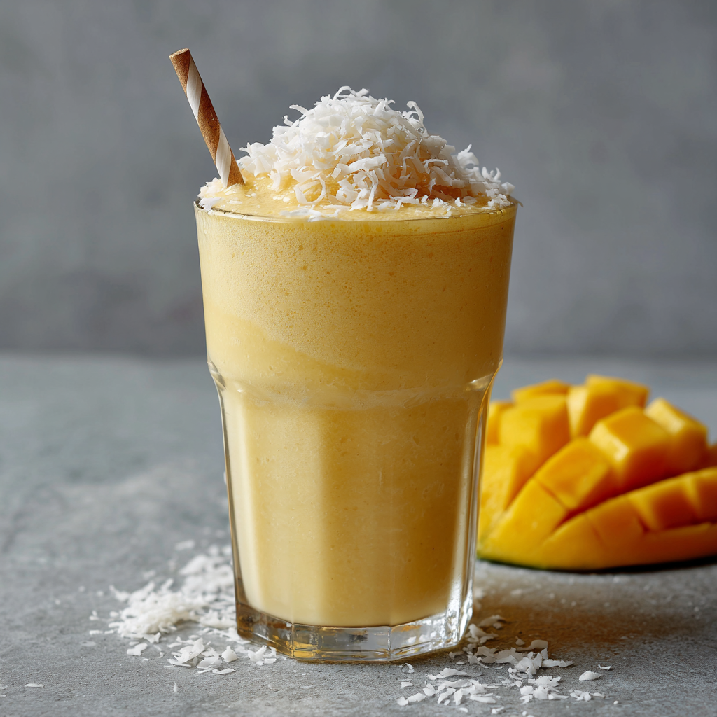 Mango Coconut Cloud Smoothie Recipe 3 Mango Coconut Cloud Smoothie Recipe - Recipe Image