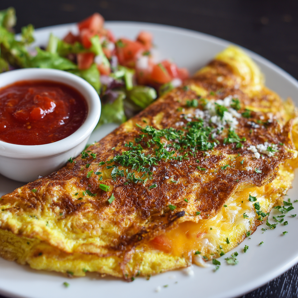 Cheese Omelette Recipe 2 Cheese Omelette Recipe - Recipe Image