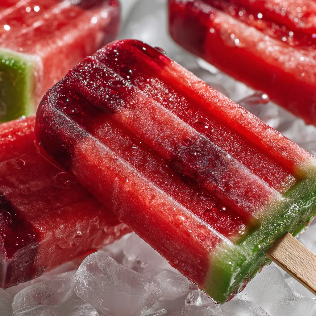 Watermelon Cranberry Popsicles Recipe 3 Watermelon Cranberry Popsicles Recipe - Recipe Image