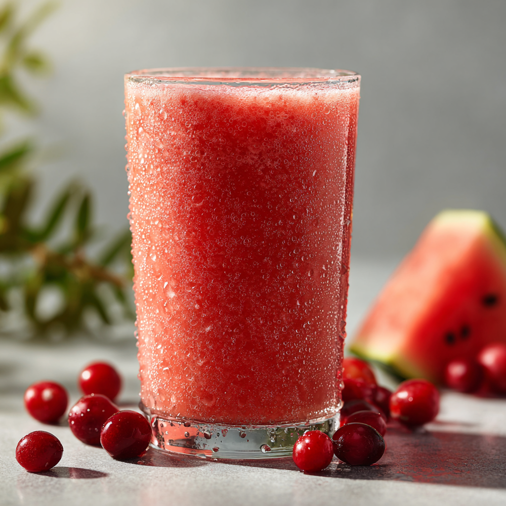 Watermelon Cranberry Smoothie Recipe - Recipe Image
