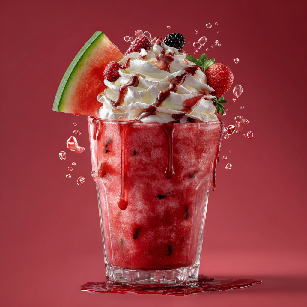 Watermelon Cranberry Milkshake Recipe - Recipe Image