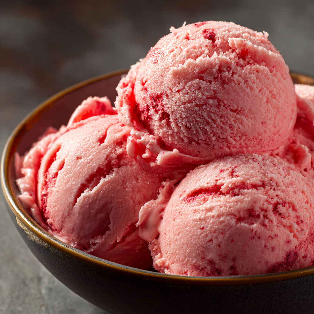 Watermelon Cranberry Ice Cream Recipe - Recipe Image
