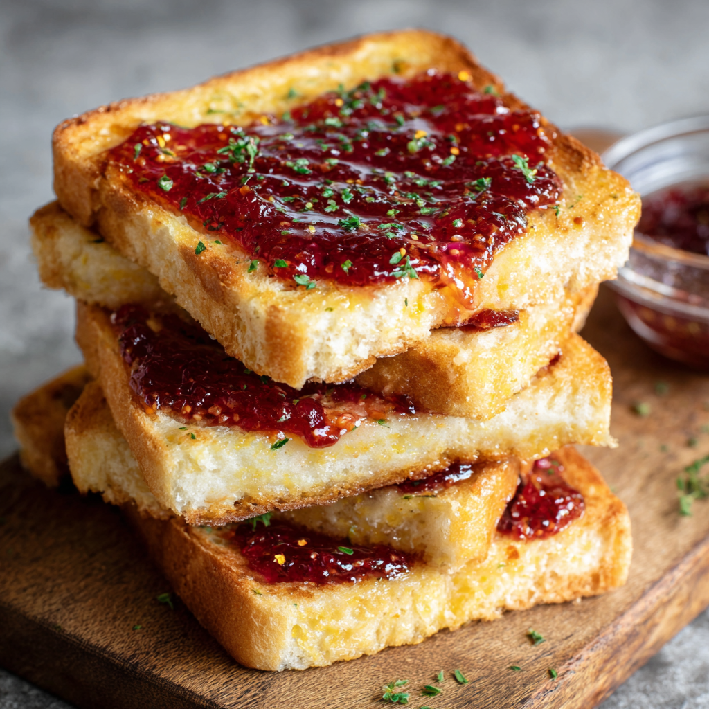 Jam Butter Toast Recipe - Recipe Image