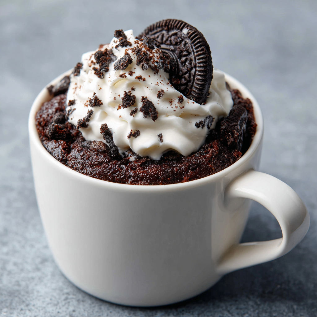 Oreo Mug Cake Recipe - Recipe Image