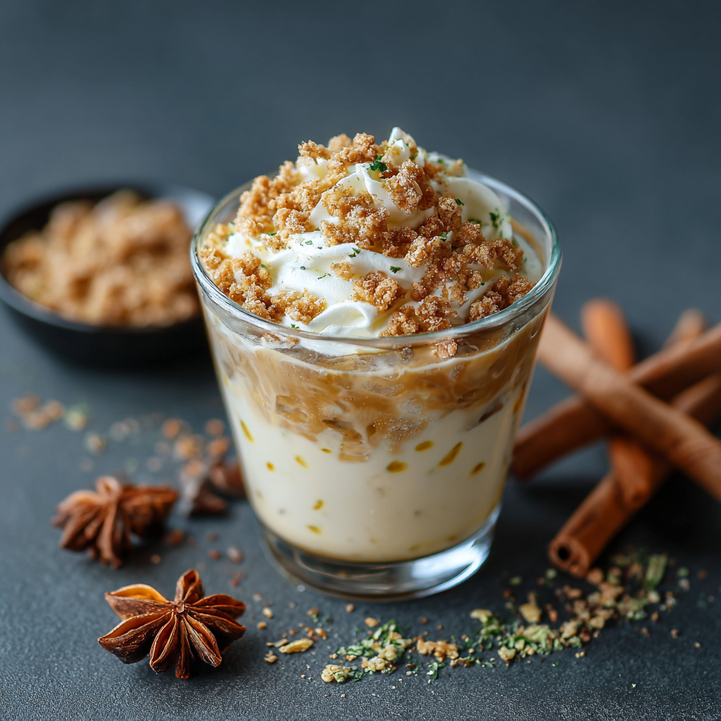 Iced Apple Crisp Cream Chai (Starbucks Copycat) - Recipe Image
