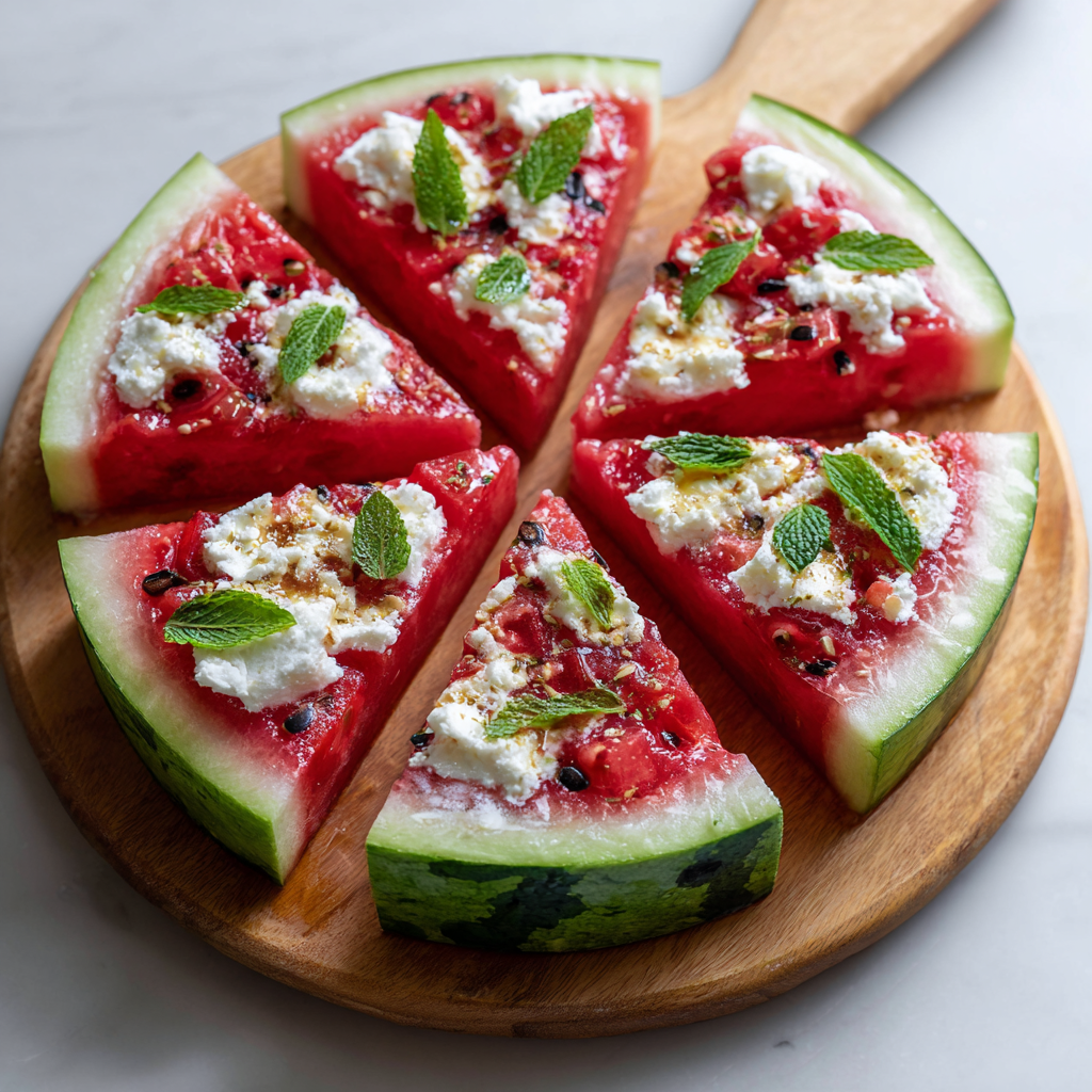 Watermelon Pizza Recipe - Recipe Image