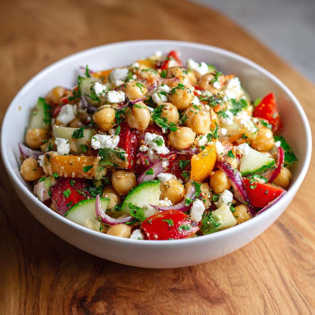 Mediterranean Chickpea Salad Recipe - Recipe Image