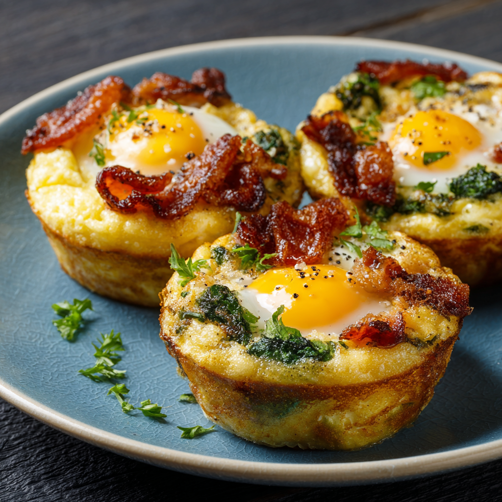 Savory Breakfast Egg Muffins Recipe - Recipe Image