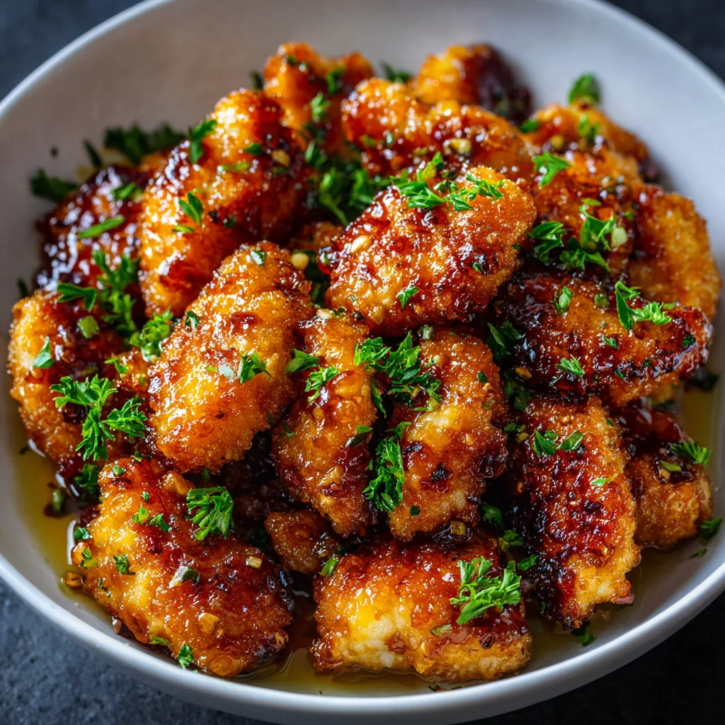 Crispy Honey Garlic Chicken Bites Recipe 3 Crispy Honey Garlic Chicken Bites Recipe - Recipe Image