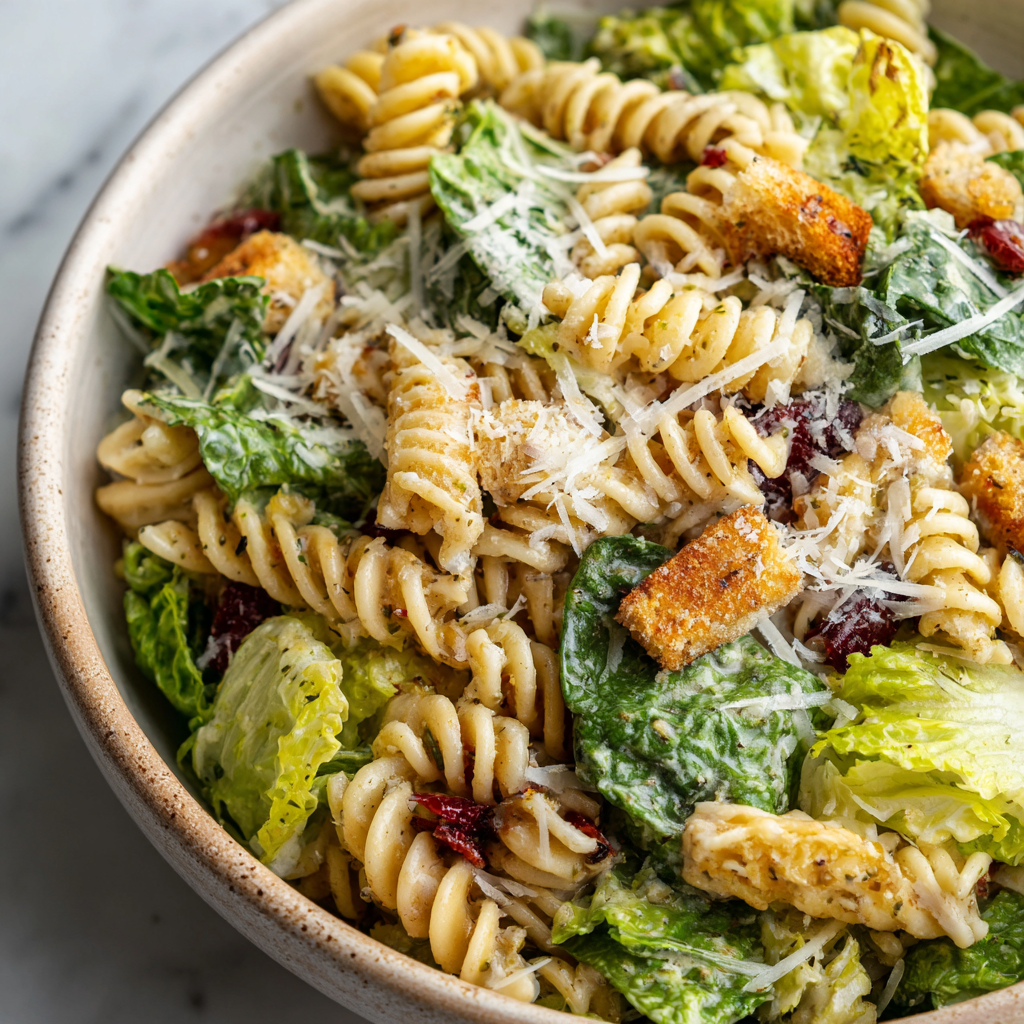 Caesar Pasta Salad Recipe - Recipe Image