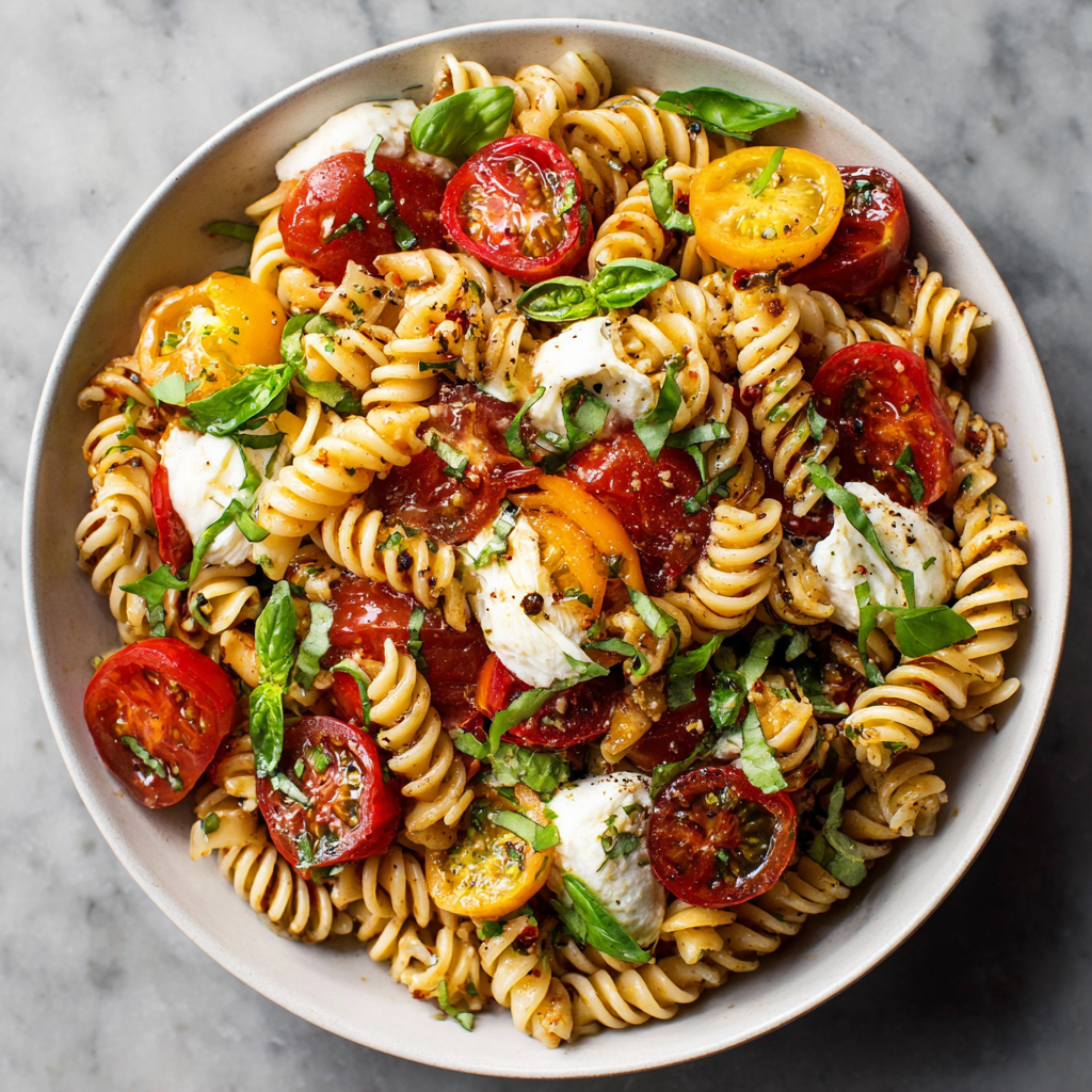 Caprese Pasta Salad Recipe - Recipe Image