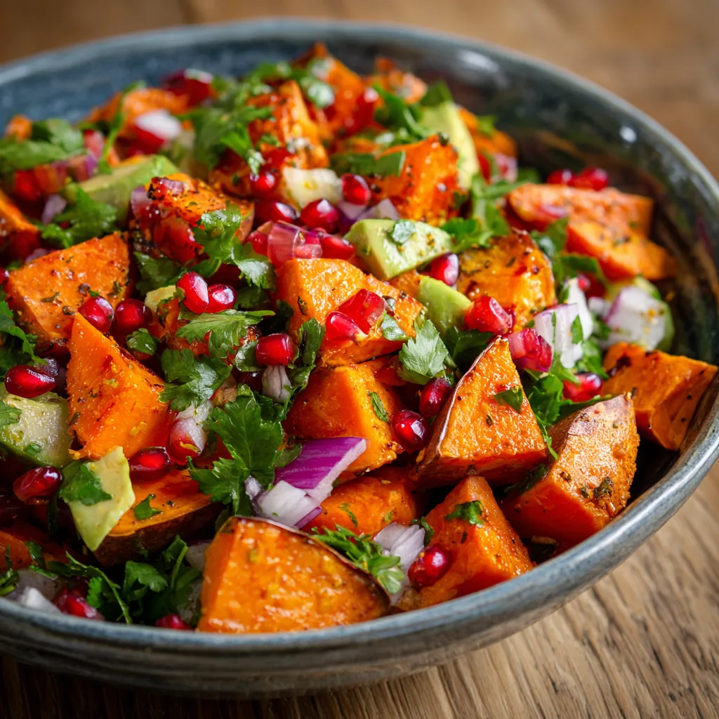 Roasted Sweet Potato Salad Recipe 3 Roasted Sweet Potato Salad Recipe - Recipe Image