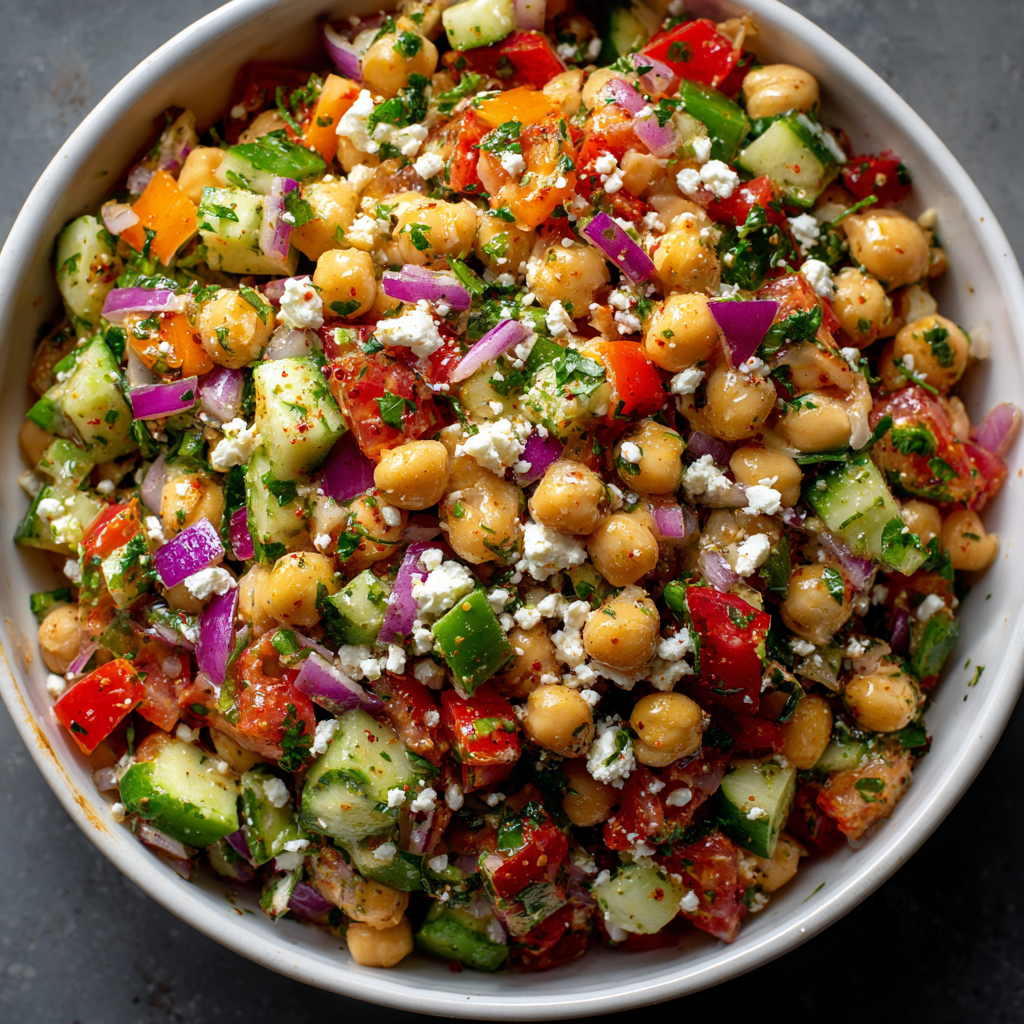 Mediterranean Chickpea Salad Recipe - Recipe Image