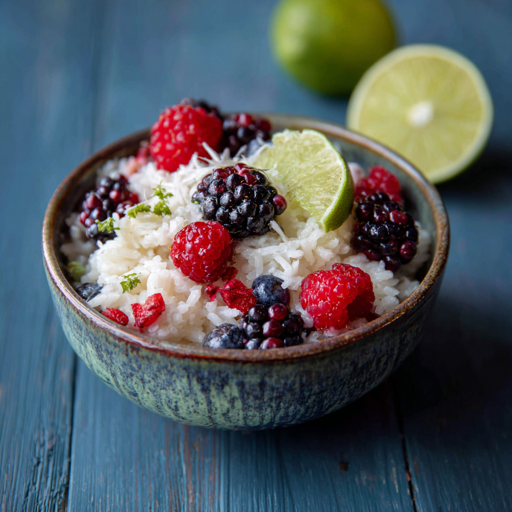 Coconut Lime Berry Rice Delight Recipe - Recipe Image