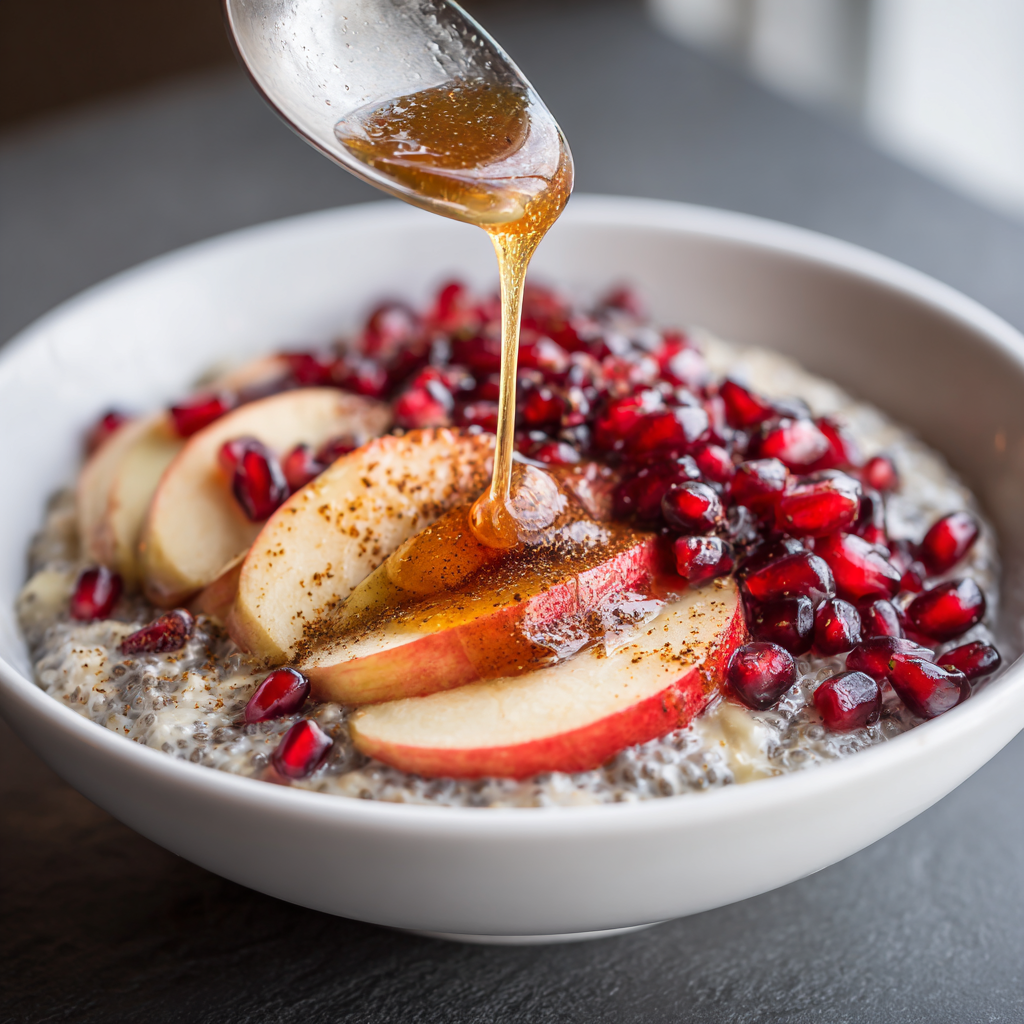 Apple Cinnamon Honey Chia Bowl Recipe - Recipe Image