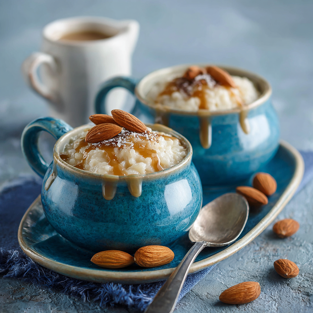 Almond Coffee Cream Rice Recipe - Recipe Image