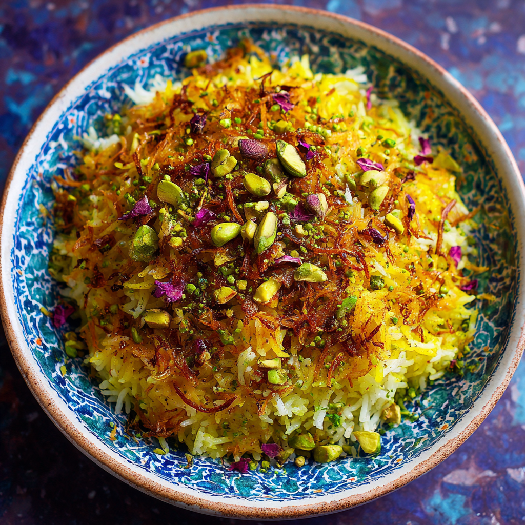 Honey Pistachio Saffron Rice Dream Recipe - Recipe Image