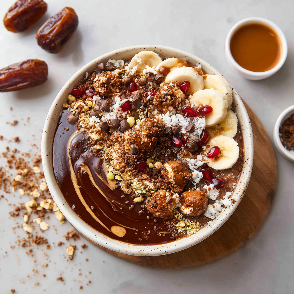 Espresso Chocolate Date Oat Bowl Recipe 3 Espresso Chocolate Date Oat Bowl Recipe - Recipe Image