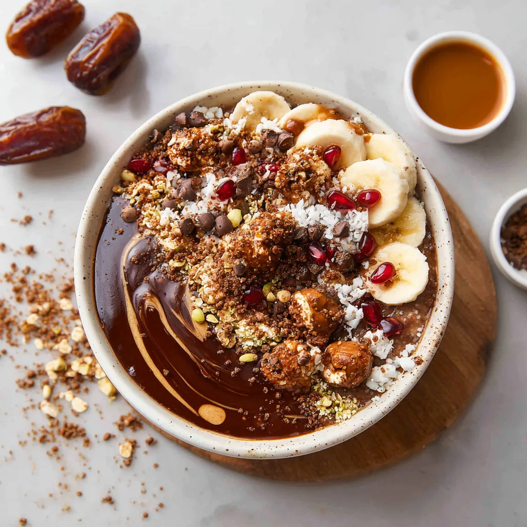 Espresso Chocolate Date Oat Bowl Recipe - Recipe Image