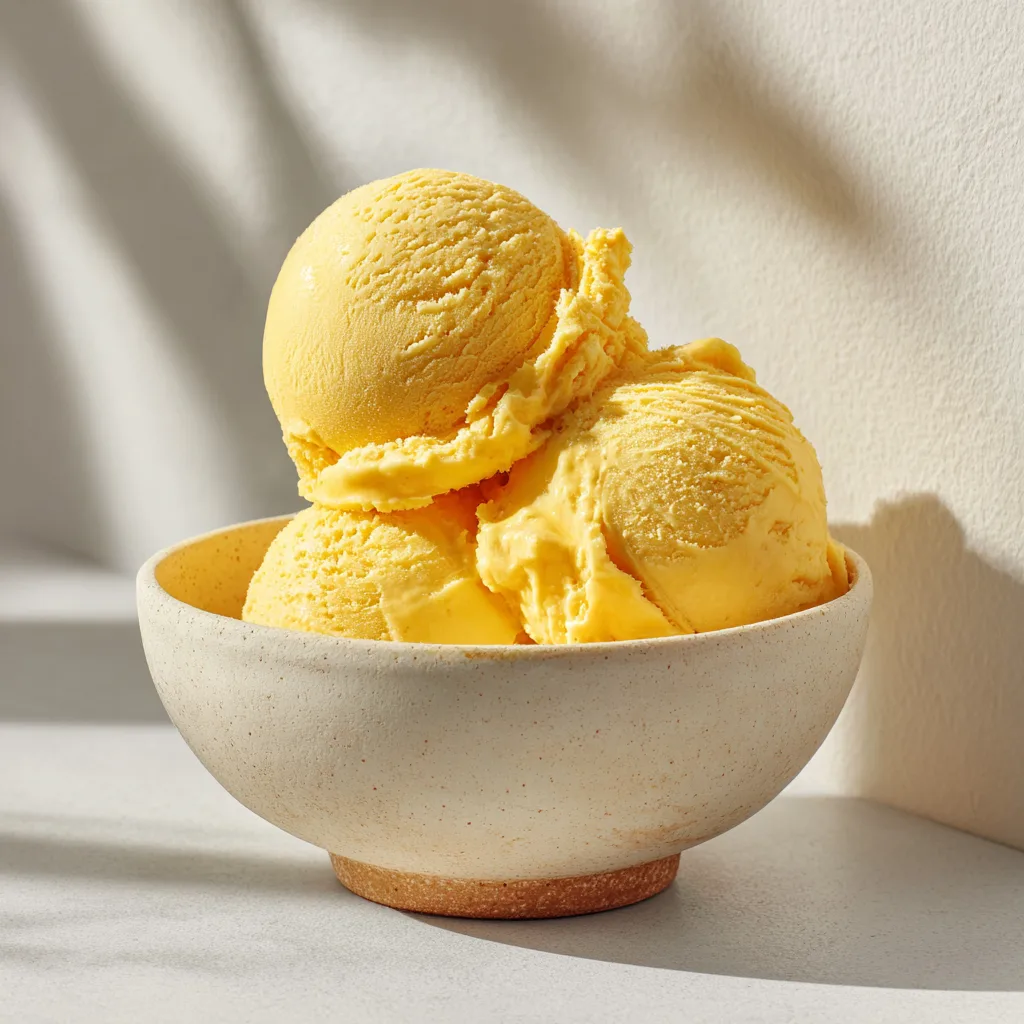 Instant Mango Ice Cream (1 Ingredient) Recipe - Recipe Image