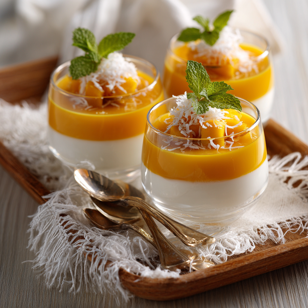 Mango Coconut Transparent Verrine Recipe 3 Mango Coconut Transparent Verrine Recipe - Recipe Image