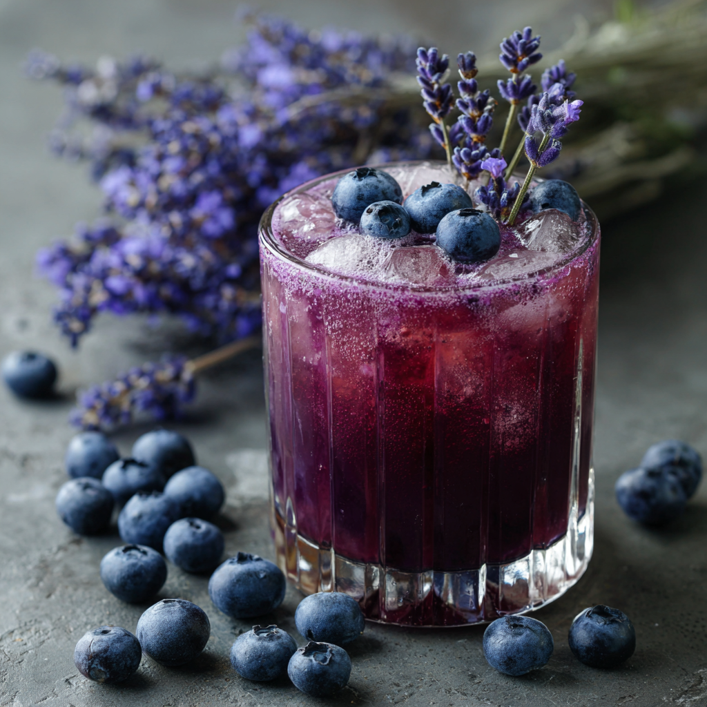 Blueberry Lavender Fizz Recipe - Recipe Image