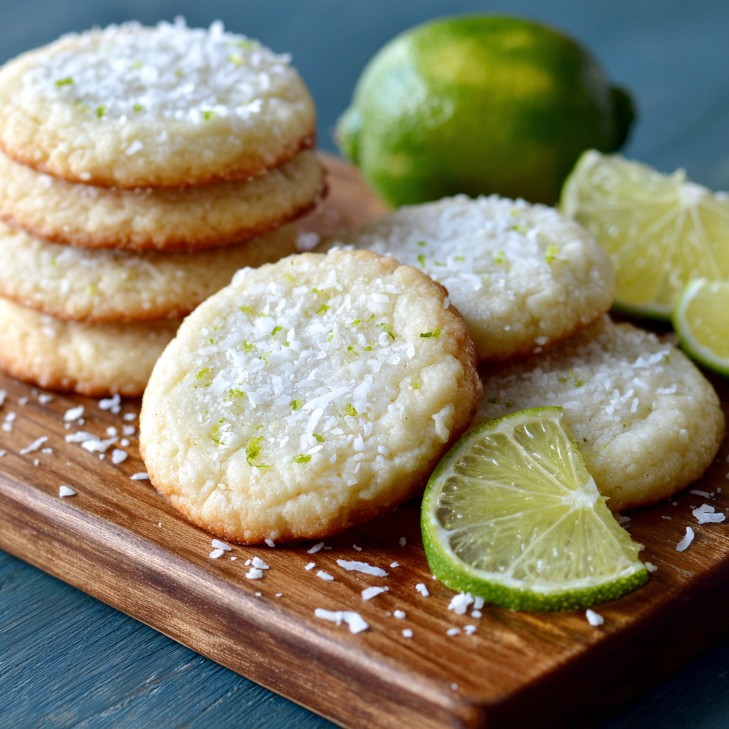 Coconut Lime Sugar Cookies Recipe - Recipe Image