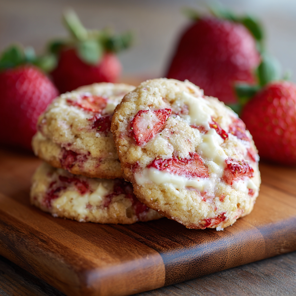 Strawberry Cheesecake Cookies Recipe - Recipe Image