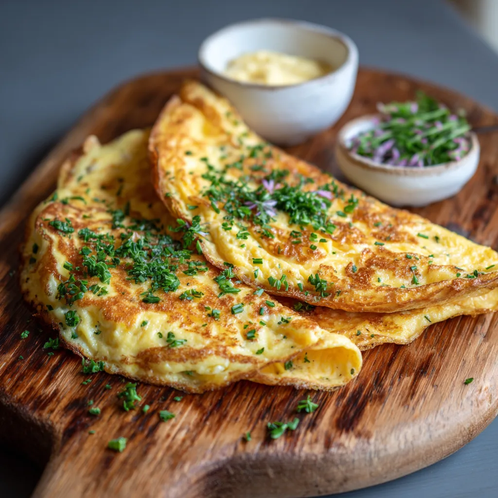 Cheese Omelette Recipe 3 Cheese Omelette Recipe - Recipe Image