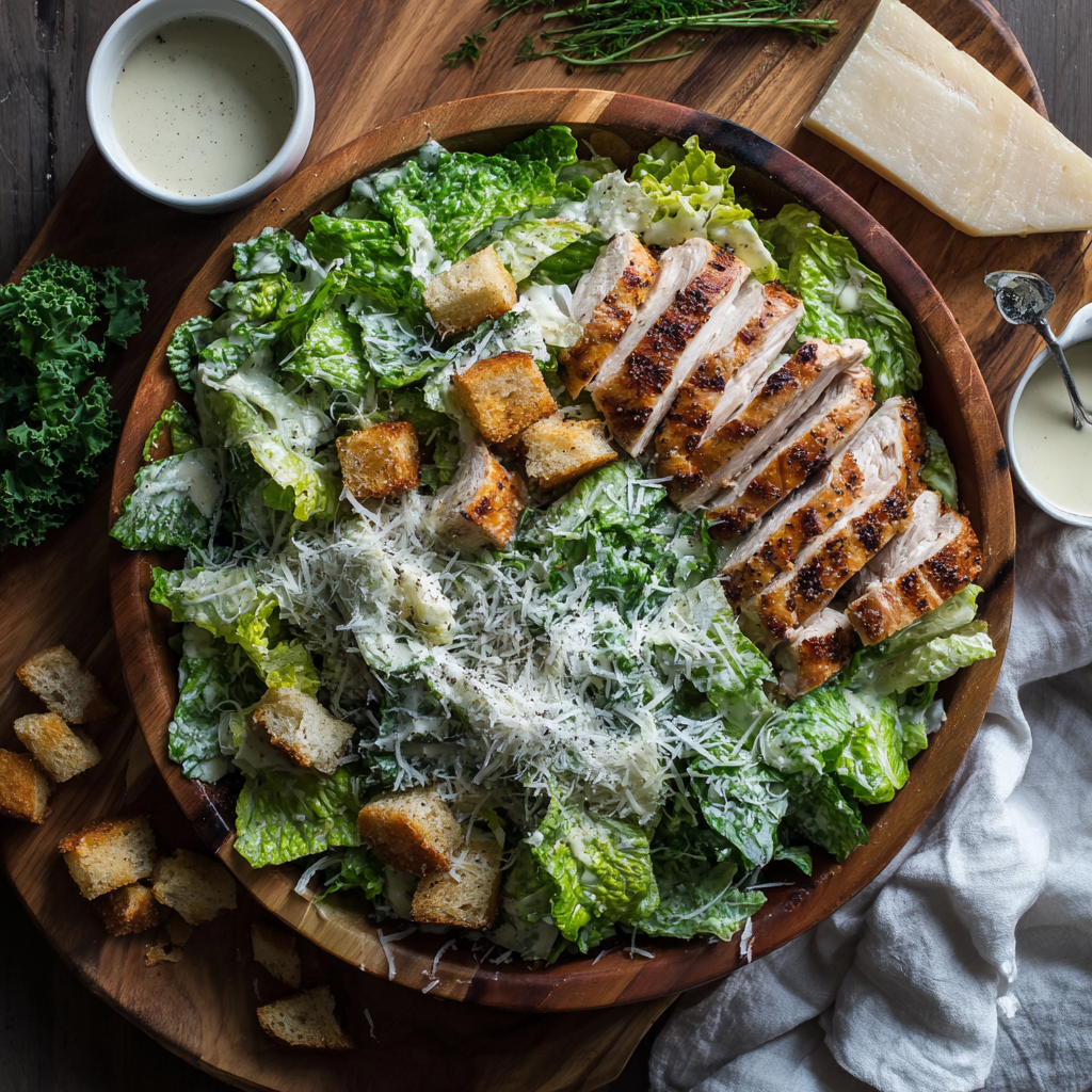 Chicken Caesar Salad Recipe 2 Chicken Caesar Salad Recipe - Recipe Image