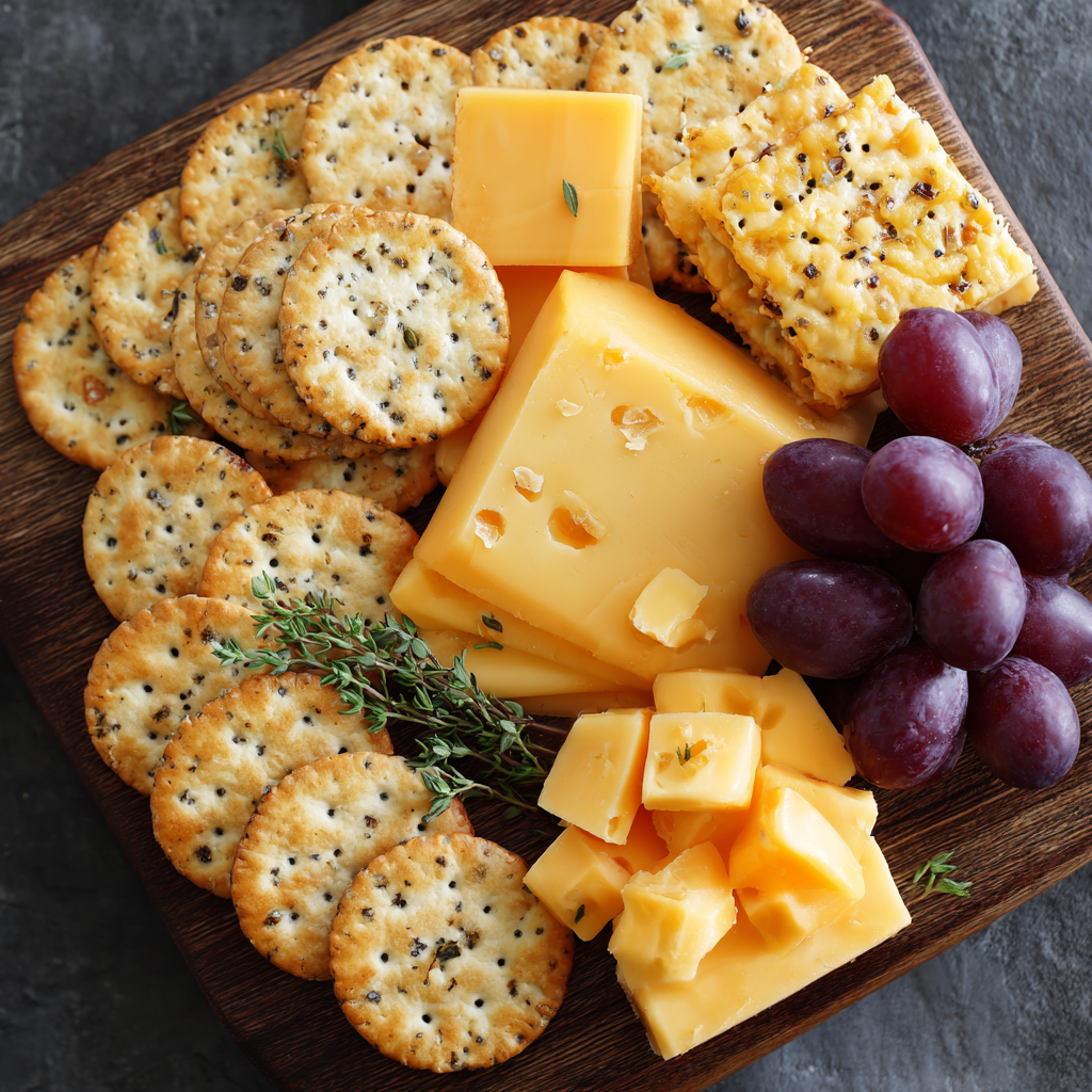 Cheese & Crackers Recipe - Recipe Image