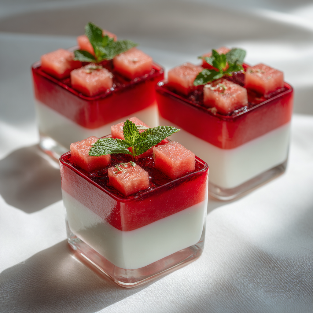 Layered Watermelon Cranberry Cups Recipe - Recipe Image