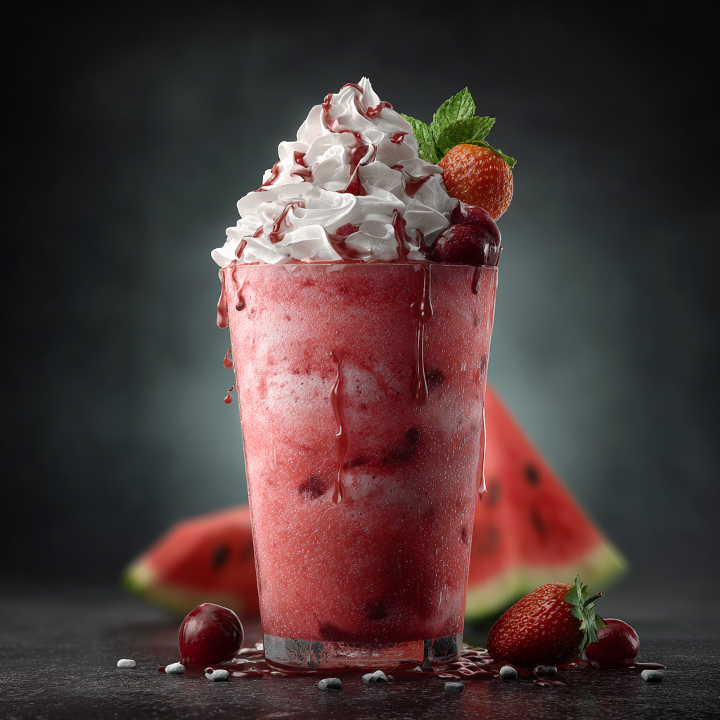 Watermelon Cranberry Milkshake Recipe - Recipe Image