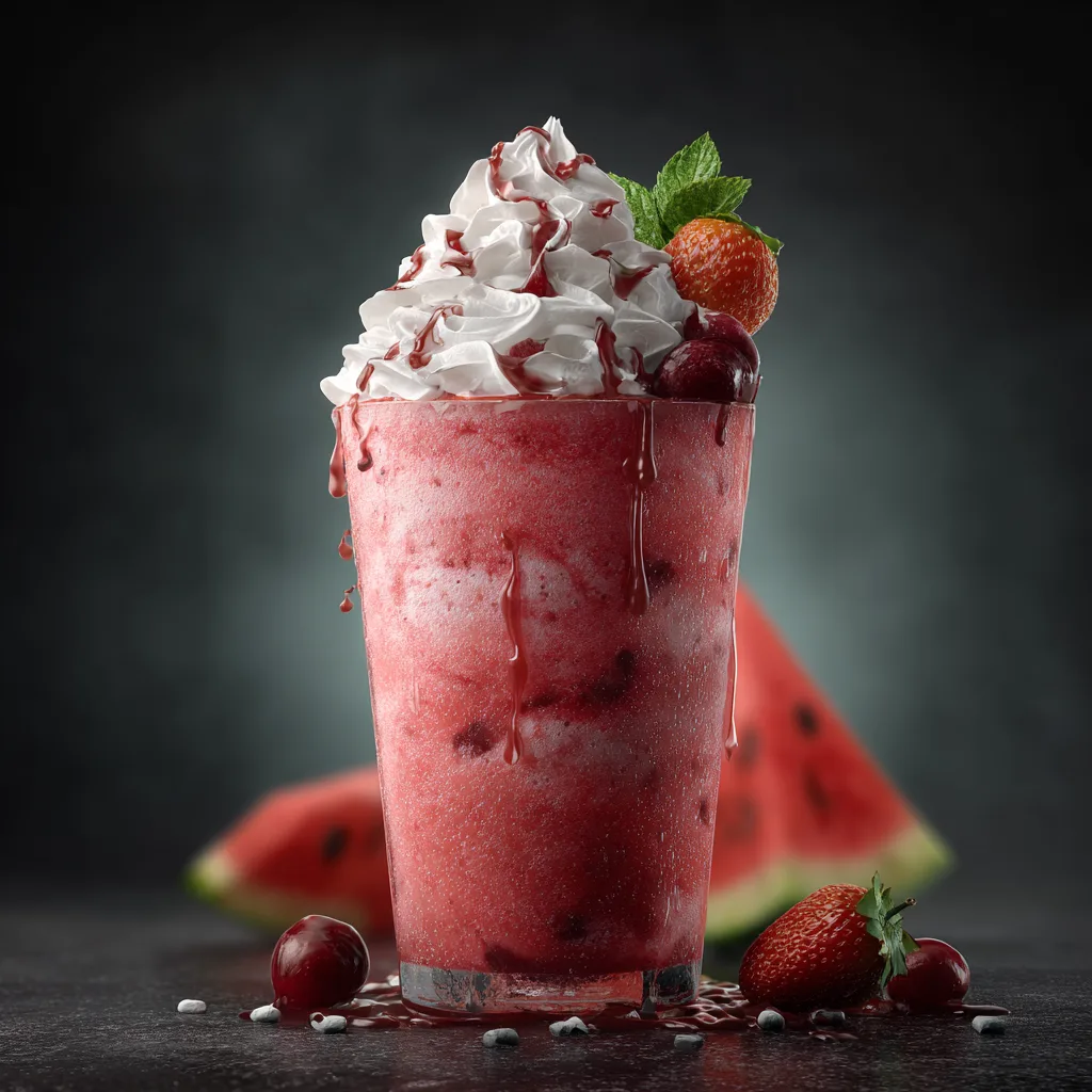 Watermelon Cranberry Milkshake Recipe 2 Watermelon Cranberry Milkshake Recipe - Recipe Image