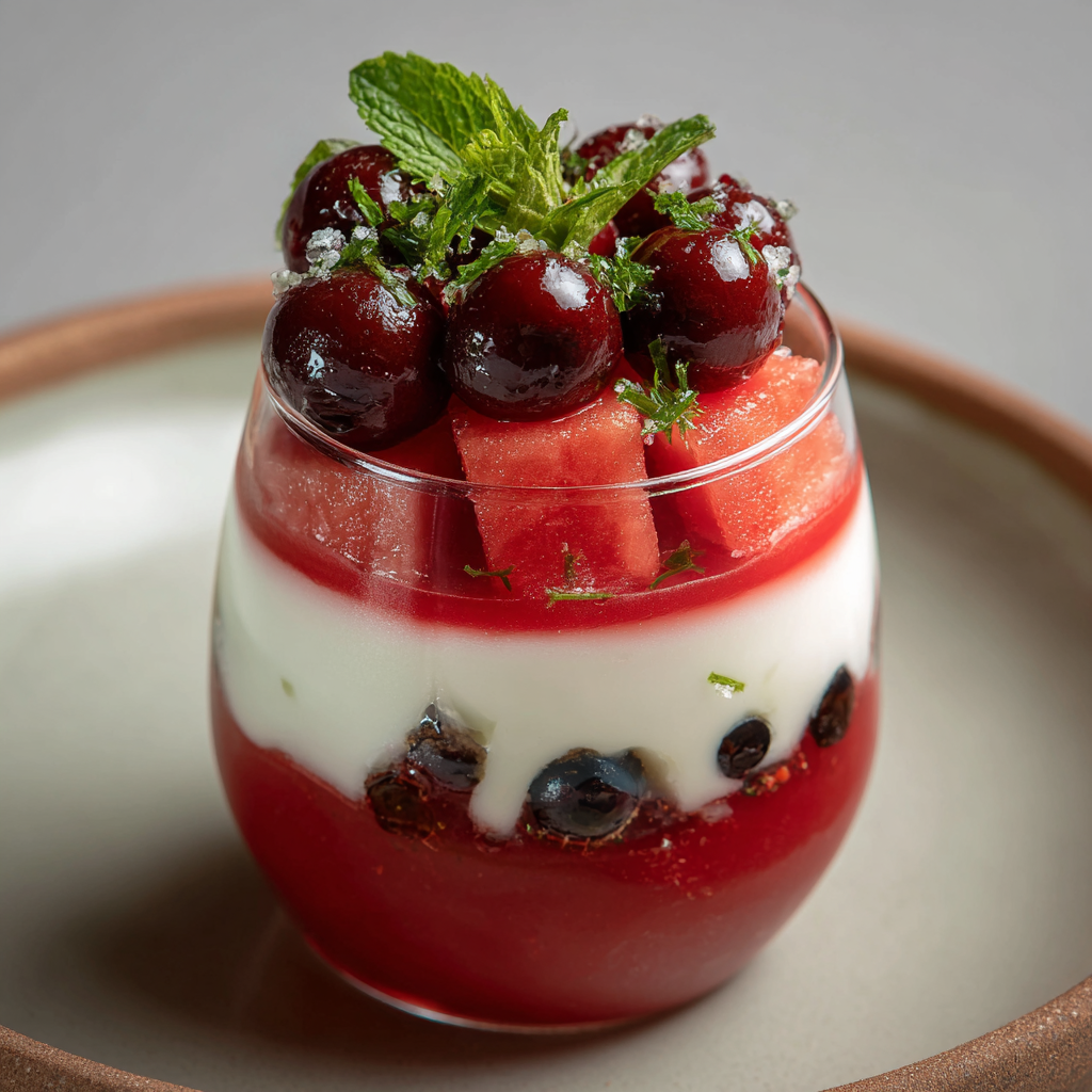 Watermelon Cranberry Sauce Dessert Recipe - Recipe Image