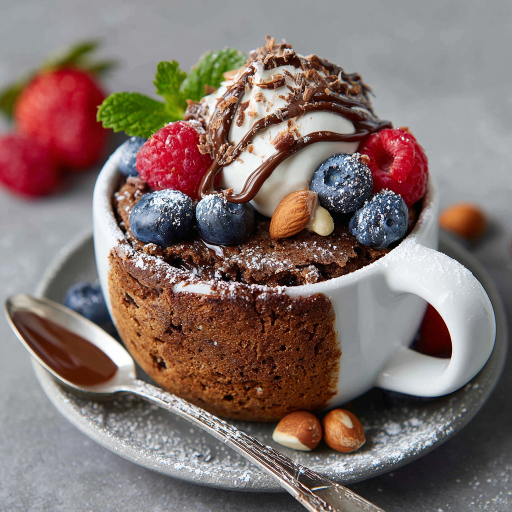 Nutella Mug Cake Recipe - Recipe Image
