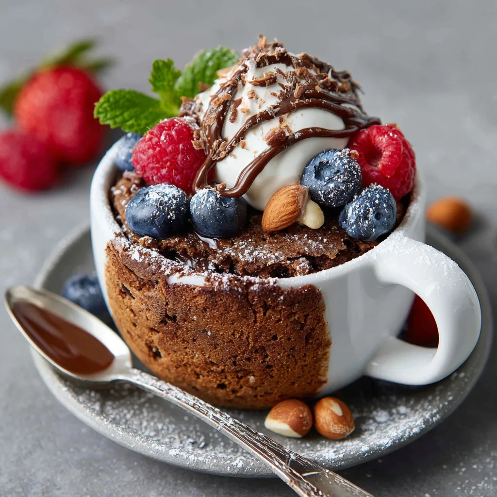 Nutella Mug Cake Recipe - Recipe Image