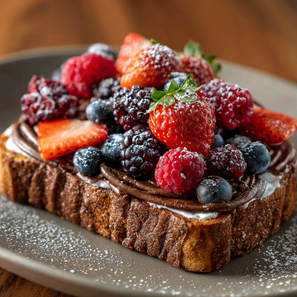 Chocolate Berry Toast Recipe
