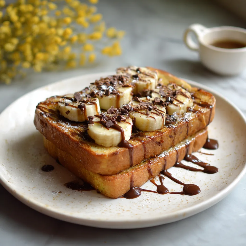 Banana Choco Chip Toast Recipe
